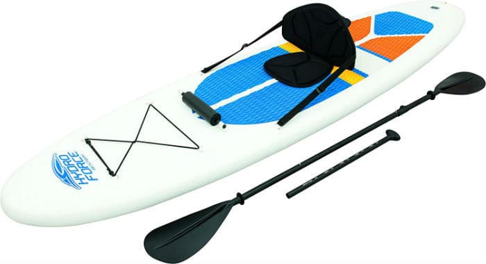 Hydro-Force 10ft Inflatable Stand Up Paddle board Sup With Kayak Set ...