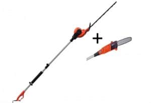 eSkde Electric Long Reach Telescopic Pole Chainsaw Pruner Hedge Trimmer Kit Review