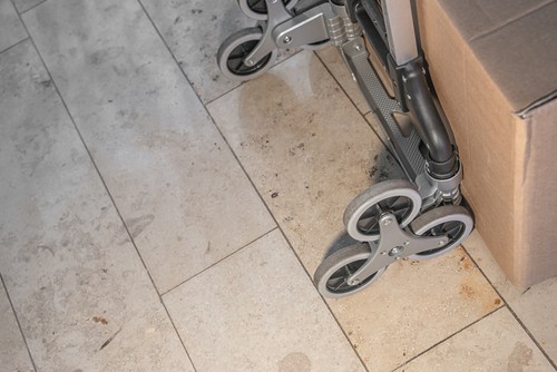 Sack truck with stair climbing wheels