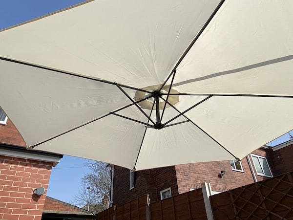 Jarder Libra Garden Parasol Set Cantilever Umbrella