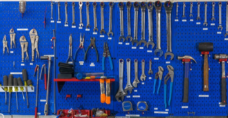 Best Wall Mounted Tool Racks - plastic and metal tool racks for organising your tools