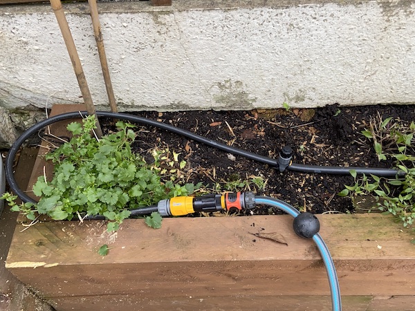 End connections which quickly connect a standard hose pipe to a watering system