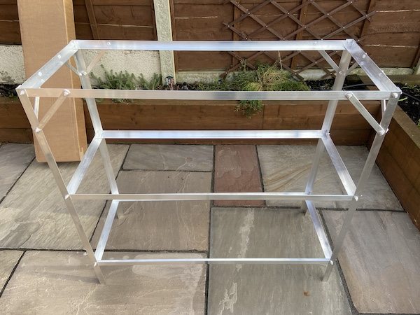 Tibshelf Garden Products Greenhouse Staging frame fully assembled