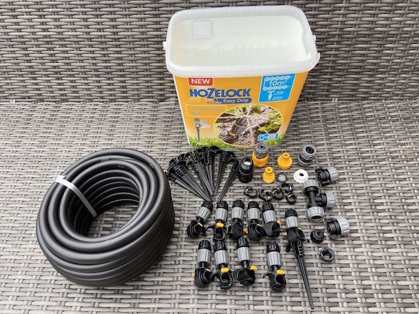 mY Hozelock Easy Drip Universal Watering kit before installing it