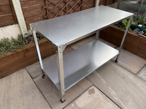Palram Greenhouse Steel Work Bench fully assembled in only 25 minutes
