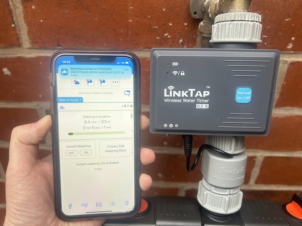 My LinkTap G2-S Smart Water Timer