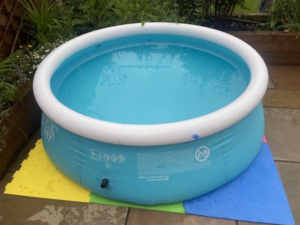 my Intex 6ft x 20in Easy Set Inflatable Swimming Pool