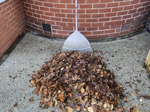 Using leaf rake on hard surfaces and has proved durable